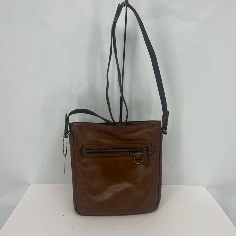 Vintage Coach Brown Leather Crossbody Bag